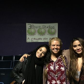 3Peace Studios - Actress Vanessa Hudgens and sister Stella Hudgens come to 3Peace for a visit and give some love to our Director - Performing Arts Near Me - San Diego, California 3Peace Studios - Actress Vanessa Hudgens and sister Stella Hudgens come to 3Peace for a visit and give some love to our Director - Performing Arts Near Me - San Diego, California