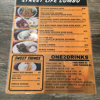 One2Go Thai Kitchen - Combo menu - Thai Near Me - Encinitas, California