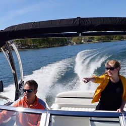 Cruising beautiful Lake Norman