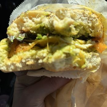 Nest - Inside the Pesto Smash. Perfectly cooked egg, fresh tomato and lots of fresh basil! - Coffee & Tea Near Me - Orono, Maine Nest - Inside the Pesto Smash. Perfectly cooked egg, fresh tomato and lots of fresh basil! - Coffee & Tea Near Me - Orono, Maine