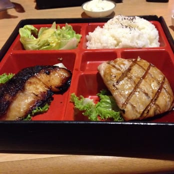 Restaurant Kunio - Combo AB with misoyaki butterfish and teriyaki ahi - Japanese Near Me - Waipahu, Hawaii