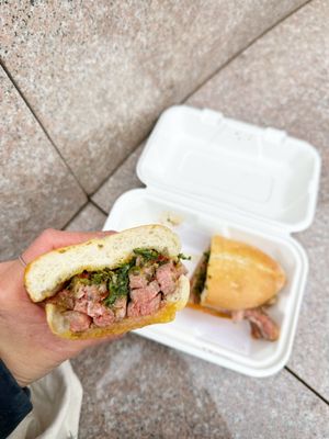 BEAR Steak Sandwiches by null