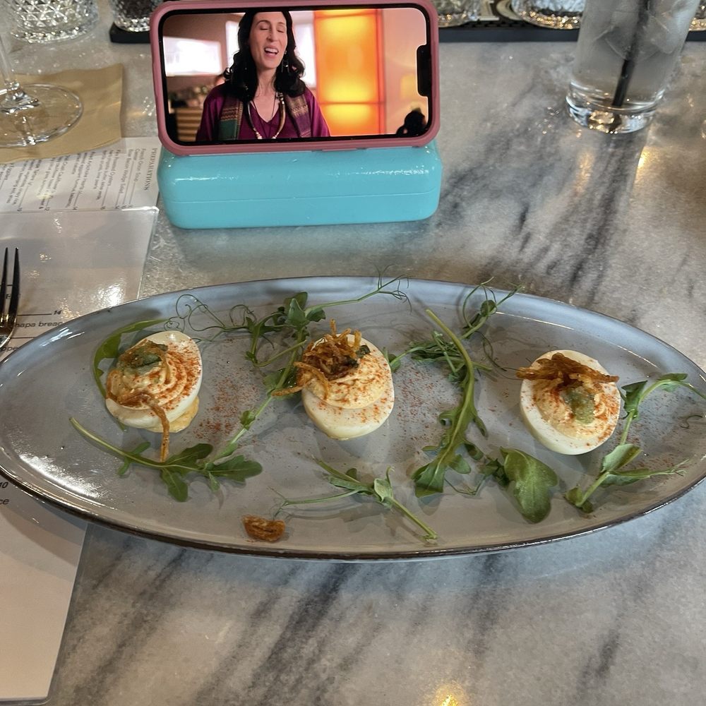 The Huntsman - Smoked BBQ Deviled eggs - New American Near Me - Tallahassee, Florida The Huntsman - Smoked BBQ Deviled eggs - New American Near Me - Tallahassee, Florida
