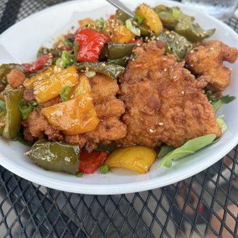 Fishermen's View - Kung pao fish starter - New American Near Me - Sandwich, Massachusetts