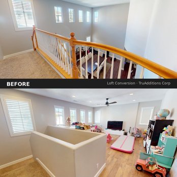 Truadditions - Converted an unused high ceiling into a bright family loft, adding functional living space without expanding the home's footprint. - General Contractors Near Me - Orange, California Truadditions - Converted an unused high ceiling into a bright family loft, adding functional living space without expanding the home's footprint. - General Contractors Near Me - Orange, California
