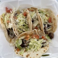 My Taco - Steak tacos on flour tortillas