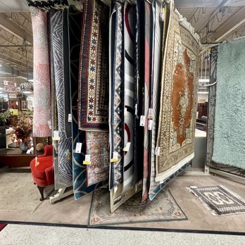Red Door Consignment Gallery - Rug display - Antiques Near Me - Harrisburg, Pennsylvania Red Door Consignment Gallery - Rug display - Antiques Near Me - Harrisburg, Pennsylvania