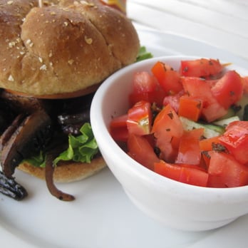 Rialto Cafe - Side of Cucumber & Tomato Salad w/ my 'Shroom Sandwich-Yum! - Breakfast & Brunch Near Me - Fullerton, California Rialto Cafe - Side of Cucumber & Tomato Salad w/ my 'Shroom Sandwich-Yum! - Breakfast & Brunch Near Me - Fullerton, California
