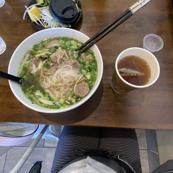 Pho Now - The House Special and a Hot tea - Vietnamese Near Me - San Jose, California Pho Now - The House Special and a Hot tea - Vietnamese Near Me - San Jose, California