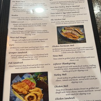 The Kitchen Dunedin - a menu for sandwiches - Breakfast & Brunch Near Me - Dunedin, Florida