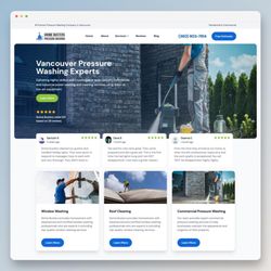 WebPerfex - Bringing a fresh new look to pressure washing in Vancouver with our latest website design for Grime Busters Pressure Washing