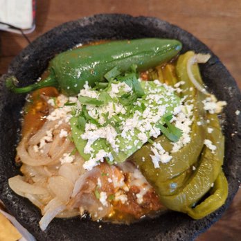 Rudy's Restaurant - Molcajete.. chicken,carne asada, cactus.. delicious - Mexican Near Me - Buellton, California