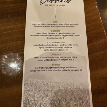 La Minerva - Dessert Menu - Mexican Near Me - North Charleston, South Carolina