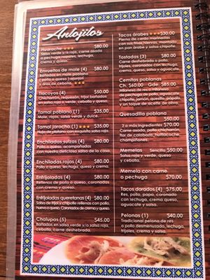 Menu photo 3 El Rinconcito Poblano Tijuana, BCN