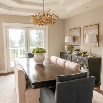 The Home Maker Interior Design - A formal blue, gold and cream dining room ready to host luxurious dinner parties. - Interior Design Near Me The Home Maker Interior Design - A formal blue, gold and cream dining room ready to host luxurious dinner parties. - Interior Design Near Me