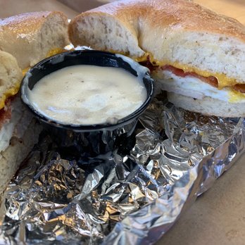 Daily Grind & Slice - The cluck club! Perfect with sausage gravy! - Coffee & Tea Near Me - Hamilton, Ohio