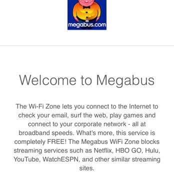 Megabus - You can't do anything that's worth doing with their Wi-Fi. That's IF you can even connect. - Transportation Near Me Megabus - You can't do anything that's worth doing with their Wi-Fi. That's IF you can even connect. - Transportation Near Me