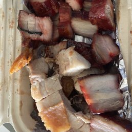 Crispy pork...lol Fatty BBQ pork...ugh! Crispy pork...lol Fatty BBQ pork...ugh!
