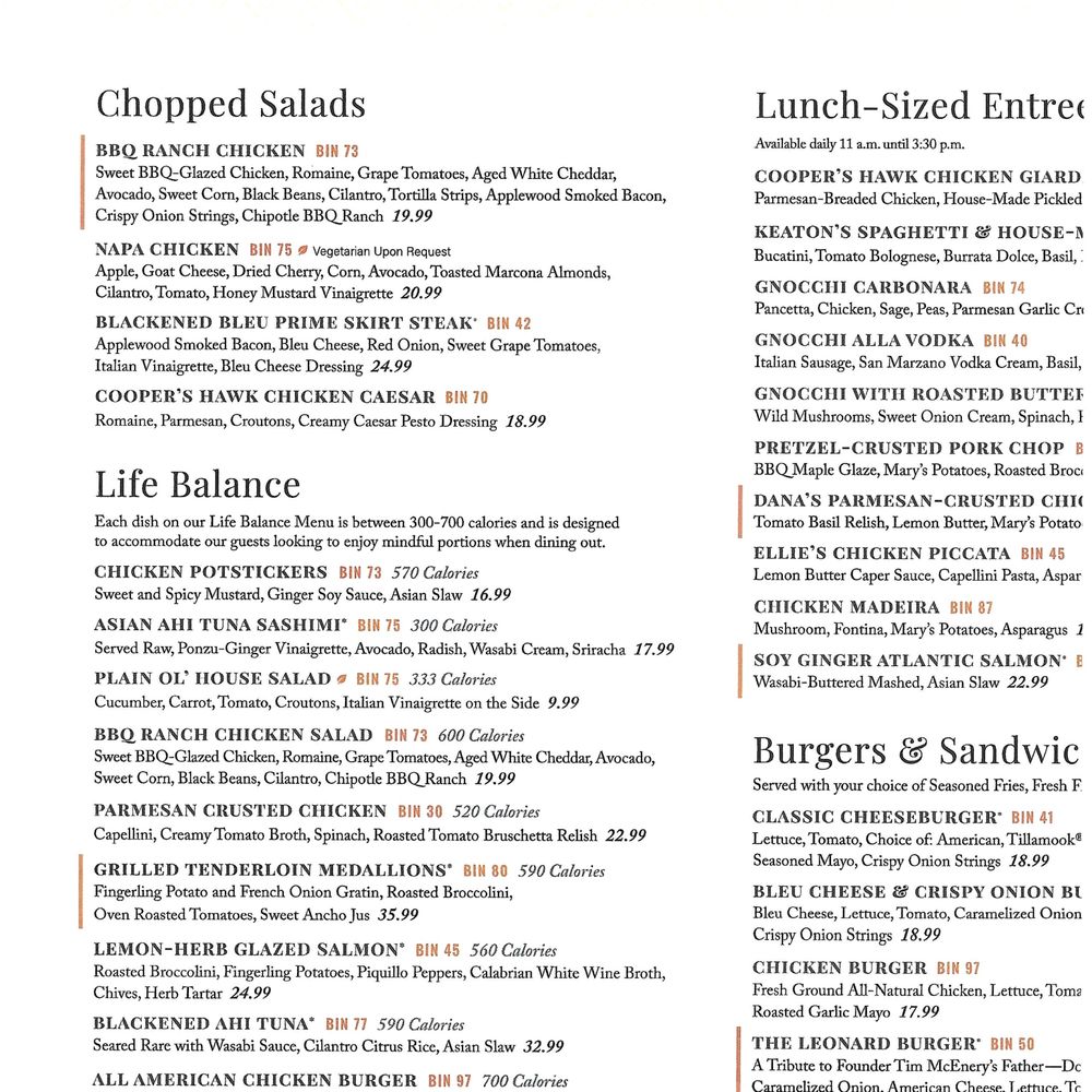 Cooper’s Hawk Winery & Restaurant - Menu - Seafood Near Me - Alpharetta, Georgia Cooper’s Hawk Winery & Restaurant - Menu - Seafood Near Me - Alpharetta, Georgia