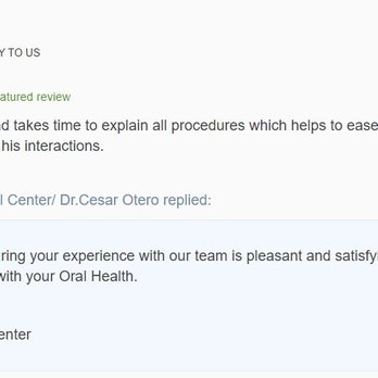 Cesar Otero - We Love to hear from you - General Dentistry Near Me - Wood Dale, Illinois Cesar Otero - We Love to hear from you - General Dentistry Near Me - Wood Dale, Illinois