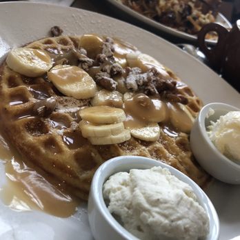 Shorehouse Kitchen - Salted Caramel waffle - Coffee & Tea Near Me - La Jolla, California