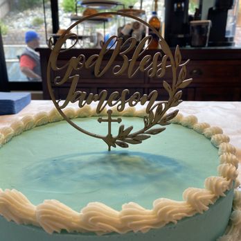 Carlsbad Bakery - 2 layer 10'inch cake. (The topper is from Etsy). It's funfetti and so yummy. - Bakeries Near Me - Carlsbad, California