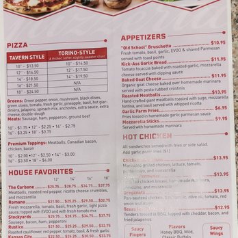 Carbone Pizzeria Americano - Menu - Pizza Near Me - Berwyn, Illinois