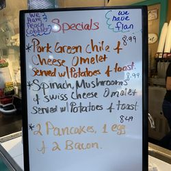 Pepe's Diner - Specials for the day!
