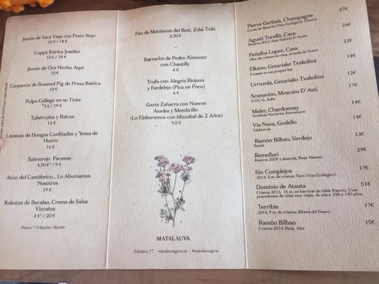 Menu photo 2 Matalauva Donostia, SS