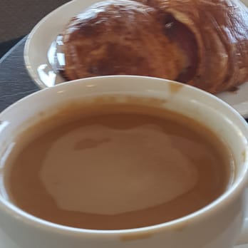 Caffe Ladro - Lynnwood - Americano and ham and cheese croissant - Coffee & Tea Near Me - Lynnwood, Washington