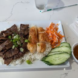Shrimp Tofu & Sugar Cane Shrimp with Rice