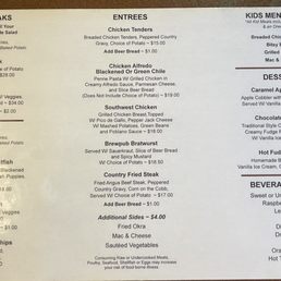 the menu the menu