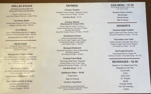Menu photo 8 Wellhead Restaurant & Brewpub Artesia, NM Menu photo 8 Wellhead Restaurant & Brewpub Artesia, NM