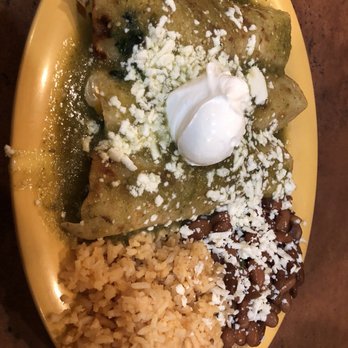 Los Chiludos - Spinach and cheese enchilada - Mexican Near Me - Holmes Beach, Florida