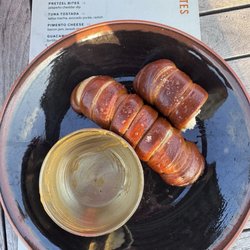 Good Fortune - Go for the view, stay for the pretzels and cheese dip- so good, I basically licked the bowl clean with the bread!