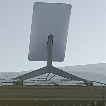 Klein Electrical - starlink install this was a hi wind location so we used the stock  mount , ive done hundreds just like this notice the pucks - Electricians Near Me - Spruce Grove, Alberta