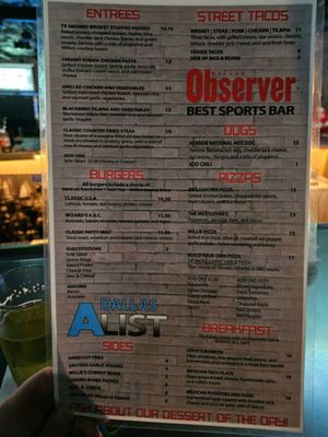 Menu photo 3 Wizard's Sports Cafe Richardson, TX Menu photo 3 Wizard's Sports Cafe Richardson, TX