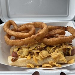 Dave's Dogs - Frito Bandito dog w/side of rings