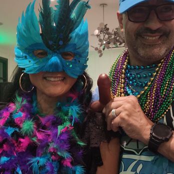 Trilogy Sunstone - Shea Homes - Sharon, and Jimmy at the Mardi Gras party - Retirement Homes Near Me - Las Vegas, Nevada Trilogy Sunstone - Shea Homes - Sharon, and Jimmy at the Mardi Gras party - Retirement Homes Near Me - Las Vegas, Nevada