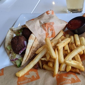 Venti's Cafe + Basement Bar - Falafel pita - New American Near Me - Salem, Oregon