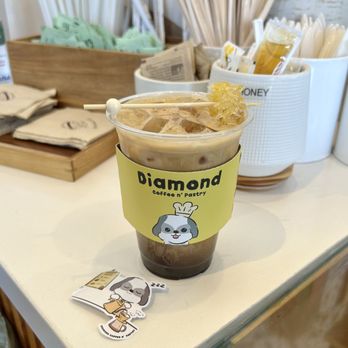 Diamond Coffee N Pastry - Honeycomb Latte - Bakeries Near Me - San Francisco, California Diamond Coffee N Pastry - Honeycomb Latte - Bakeries Near Me - San Francisco, California