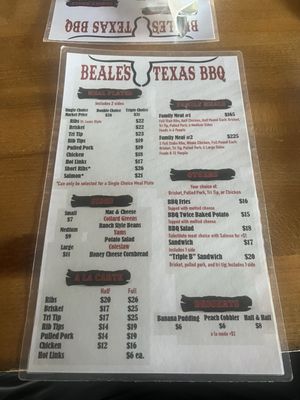 Menu photo 7 Beale's Texas Bbq Santa Ana, CA Menu photo 7 Beale's Texas Bbq Santa Ana, CA