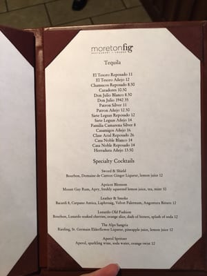 Menu photo 4 Moreton Fig Los Angeles, CA