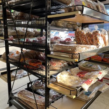 Aljibani Halal Market - Tower of pitas and other carbs - Grocery Near Me - Diamond Bar, California