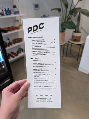Menu photo 5 Proyecto Diaz Coffee Oakland, CA
