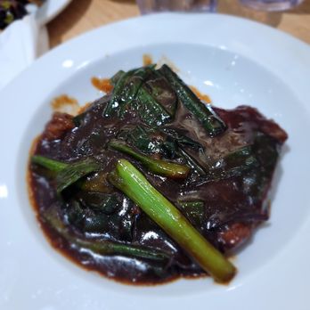 Shanghai time - Braised Porkchop with Scallions/葱烤排. Too salty but tender pork - Shanghainese Near Me - New York, New York Shanghai time - Braised Porkchop with Scallions/葱烤排. Too salty but tender pork - Shanghainese Near Me - New York, New York