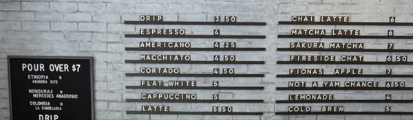 Menu photo 1 Della Coffee Houston, TX