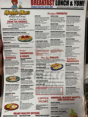 Menu photo 2 Maggie Mae's Sunrise Cafe Clearwater Beach, FL Menu photo 2 Maggie Mae's Sunrise Cafe Clearwater Beach, FL