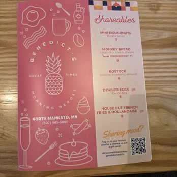 Benedict's - Menu May 2026 - Breakfast & Brunch Near Me - North Mankato, Minnesota