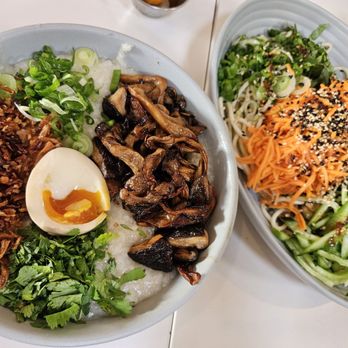 Yang’s Kitchen - mushroom congee special, cold sesame noodle - Asian Fusion Near Me - Alhambra, California